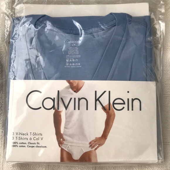Calvin Klein, 3 V-Neck T-Shirts - Picture 1 of 2